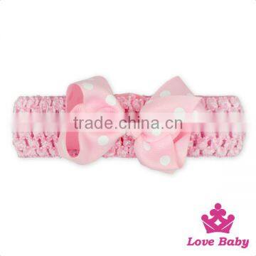 FDK267 Lovebaby Fancy Baby Large Knitted Hairband With Bow Set Cute Girl Casual Wear Outdoor Hair Band photo-4