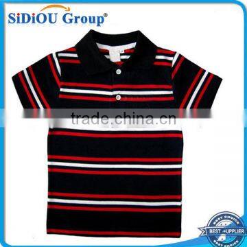 High Quality striped wholesale children polo shirt cotton