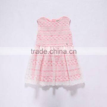 S17616A 2017 Kids Frocks Designs Little Girls Lace Summer Dresses photo-3