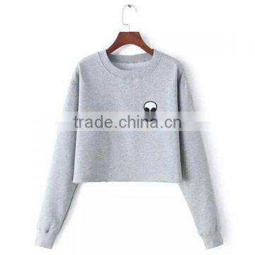 2018 Wholesale casual OEM Good quality Crop top sex hoodies