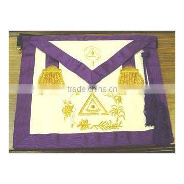 Past Thrice Illustrious Master aprons with cords and tassels