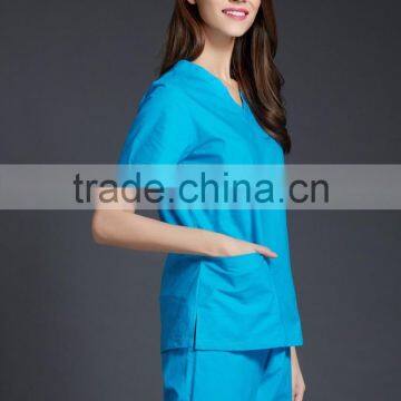 Juqian 2016 Blue Hospital Garments Manufacturer China for Medical Nurse Uniforms photo-2