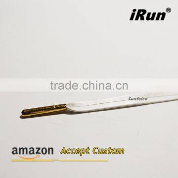 7MM Flat Dress Shoes Metal Tipped Leather Shoelaces Lace Shoe Boot Sheepskin PU Leather Laces All Sizes EBay/Amazon Supplier photo-2