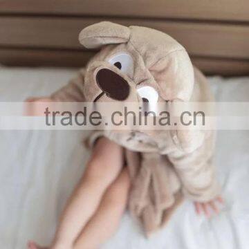 China Supplier Animal Coral Fabric Kids Bathrobe/clothing photo-4