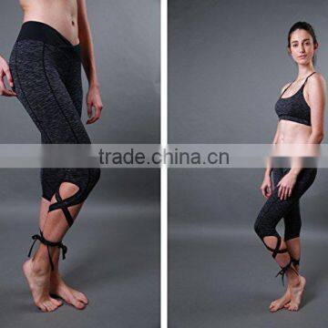 Wholesale Fashion Design Women Sports Leggings Tight Yoga Pants Fancy Dance Leggings