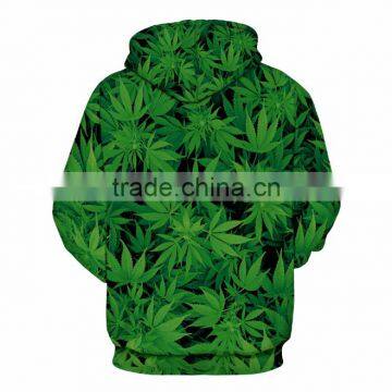 Hot Sale Leaves Digital Printing Leisure Hoodies for Couple photo-3