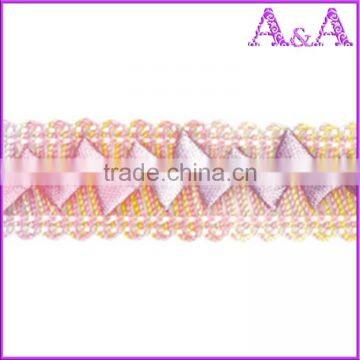 Black Dry Wedding Dress Decorative Trim Materials Fabric Chemical Embroidery With Beads Cord Guipure Bobbin Lace photo-2