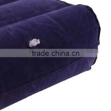 Soft Inflatable Suede Fabric Travel Foot Rest Pillow Footrest Helps Reduce DVT Risk on Flights 28x37cm Cheap And New Hot Selling photo-4