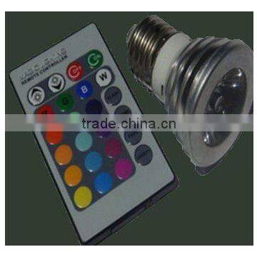 RGB led spot light, E27 led lamp,magic lighting