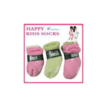 Cotton kids Socks supplier , towel children socks