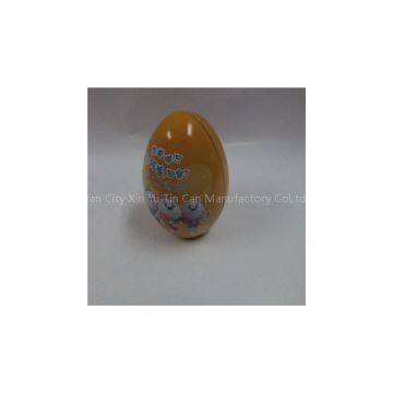 Egg Shape Decorative Tin Containers