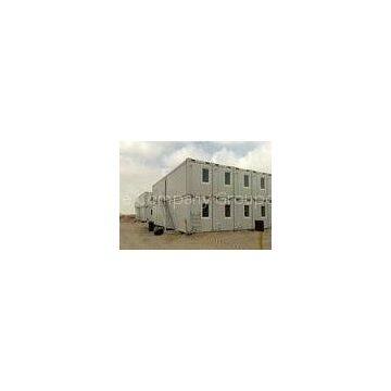 Steel Flat Pack Container House Two Floors Movable Modular Accommodation , Hotel