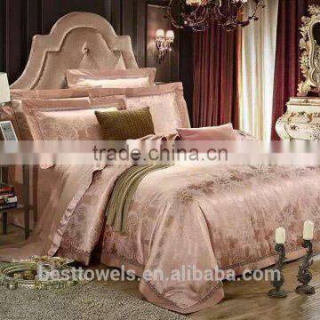 China best quality AB design jacquared cotton bedding set