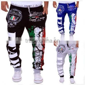 Mens Drawstring Jogginghose Italia Italien Italy Printed Loose Fit Sports Sportshose Pants Joggers