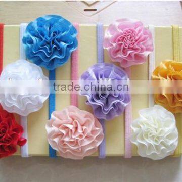 chiffon lace flower top baby headbands