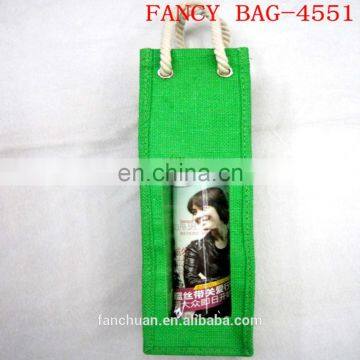 Fashion Colored Bottle Jute Gunny bag