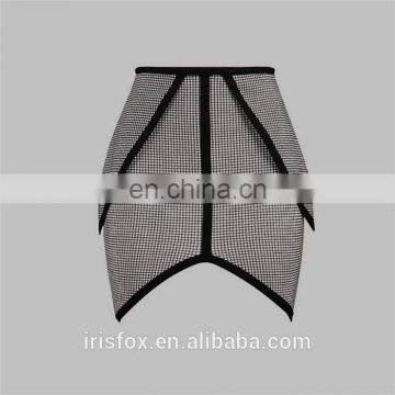 Grey color latest bandage skirt design pictures for women