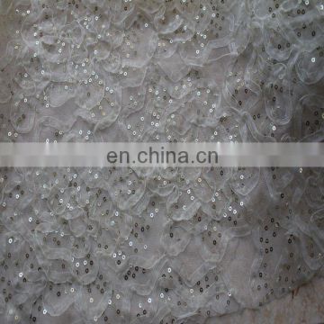 embroidery fabric with pearls