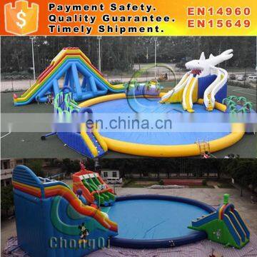 Funny inflatable aqua park with aqua park equipment for sale