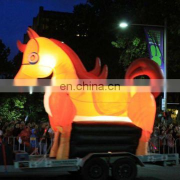 2011 new design inflatable cartoon horse