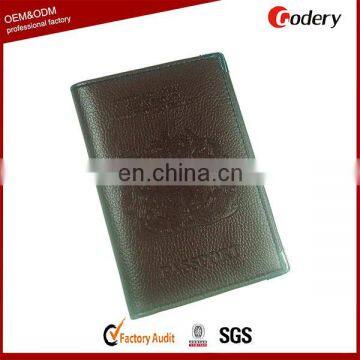 High quality standard passport cover pu passport holder