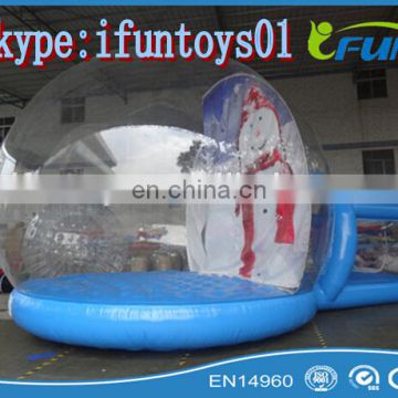 portable inflatable human snow globes / snow globes christmas / inflatable portable snow globe for christmas