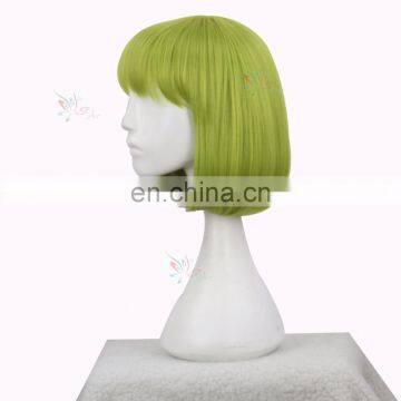 Styler Brand Cheap Straight Short Wig Anime Synthetic Cosplay Green Custom Bob Wig photo-2