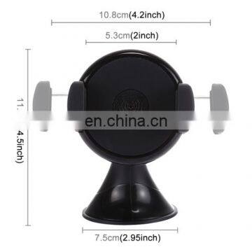 Newest Universal 360 Degree Rotate Car Wireless Charger Phone Holder Stand Mount for IPhone photo-4