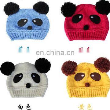 New Hot Selling Lovely Panda Winter Wool Hat for Children photo-2