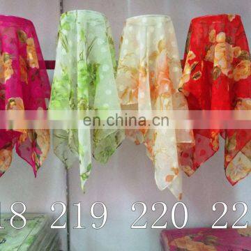 FLOWER JACQUARD SILK SCARF SQUARE SILK SCARF 70*70cm