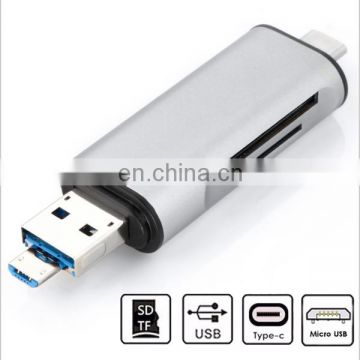 USB 3.1 Type C USB Micro USB SD Micro SD TF Memory Card Reader OTG Adapter