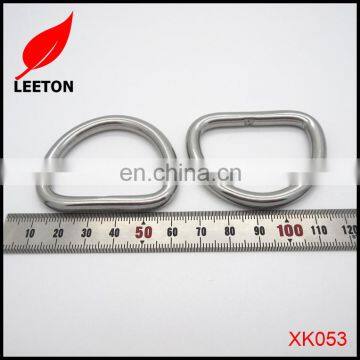 Factory supply custom 40mm stainless steel D ring buckle for bag