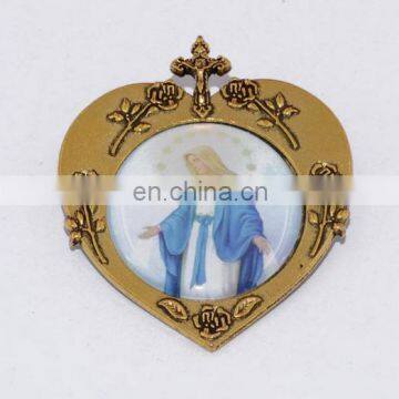 Fashion Metal Label Pin, Heart Shape Religious Lapel Pin photo-5