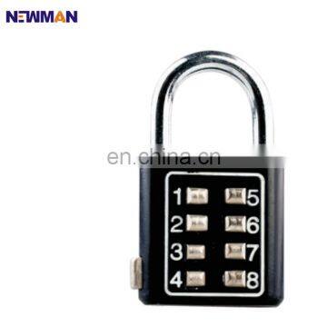 NEWMAN CP8030 Security Luggage Suitcase 4 Digit Button Combination Lock, Travel Combination Padlock