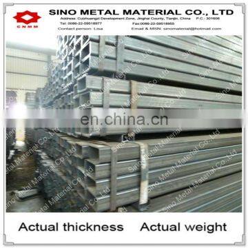 rectangular tube steel dimensions