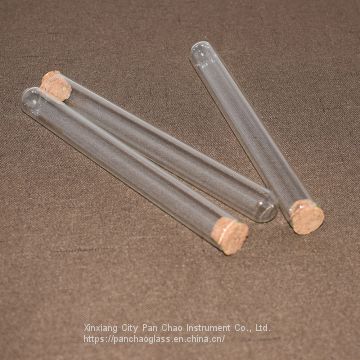 Polished clear quartz glass tube one end closed quartz tube