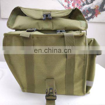 Durable Canvas Bicycle Saddle Bag Bike Travel Bag for Mountain Bike