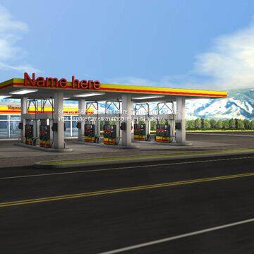 Different Types of Gas Station-3D Models photo-4