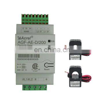 Acrel 300286.SZ home single phase 3 wire din rail solar power meter with ANSI U L certificate for solar system