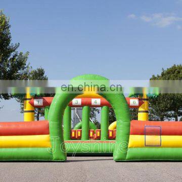 Jungle Theme Inflatable Horse Eerby Running Race Track Games For Events