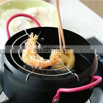Japan High Performance Douable Ear Deep Non Stick Frying Pan Set