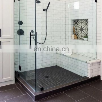 easy cleaning chemical tempering shower glass with shape bath screen