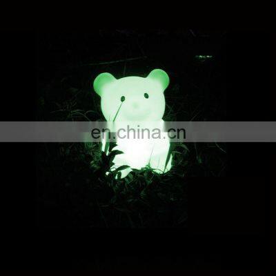 2019 Hot Selling LED Baby Kid Night Light 7 Colors Flashing Rechargeable Cute Design Bear Shape Night Lamp photo-4