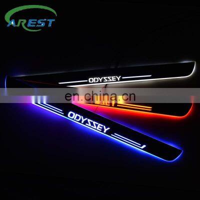 LED Car Door Sill Scuff Plate for Honda Odyssey Ra6 2002 Luminous Door Welcome Pedal Cover Trim Atmosphere Light Car Accessories