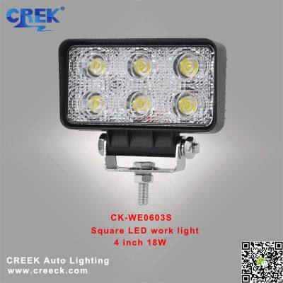 4 INCH 18W SQUARE LED WORK LIGHT