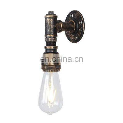 Big promotion Wholesale iron water pipe wall lamp,Iron Art Retro Wall Lamp