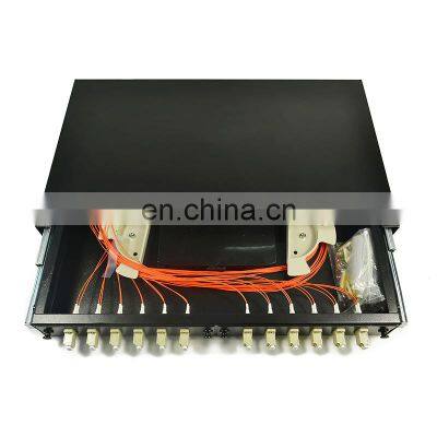 FTTH 12-24 Port ST/SC/FC/LC Rack Mount Splicing Fiber Optic Patch Panel/Termination Box/ODF photo-5