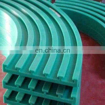 Custom Large Curved Sliding Guide Rail POM Plastic Track for Chain Roller