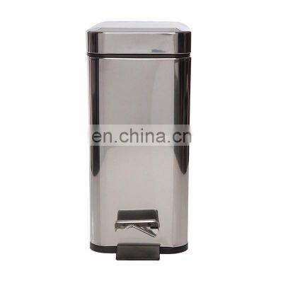 Superior quality customized steel trash cans dustbin bathroom pedal bin