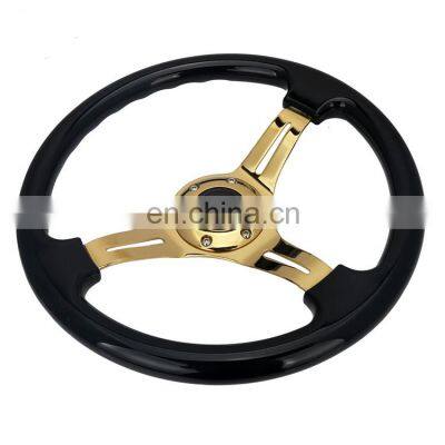 350mm Neo Chrome Spoke Pink Racing Sport Car Steering Wheel, Wood Steering Wheel, Plastic Model Car Steering Wheel